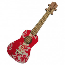 Wood magnet - Red guitar