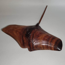 Wood carving - Manta ray...